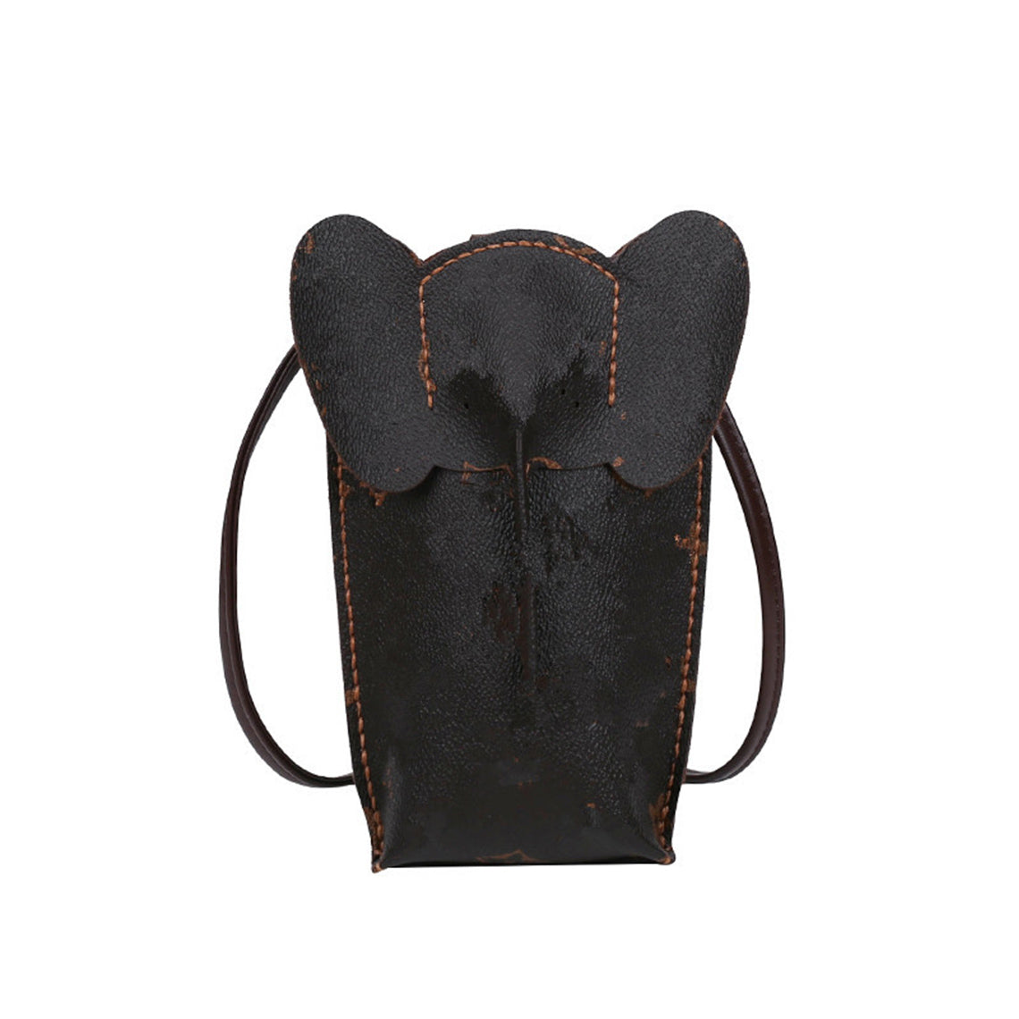 Elephant Leather Purse, Floral Women Designer Handbag Animal Print Bla –  Starcove Fashion